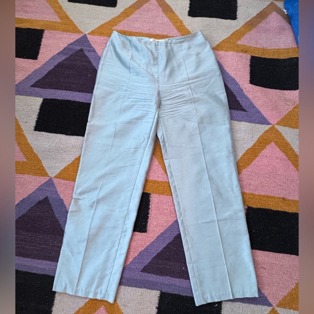 MaxMara Vintage Silk Blue Trousers